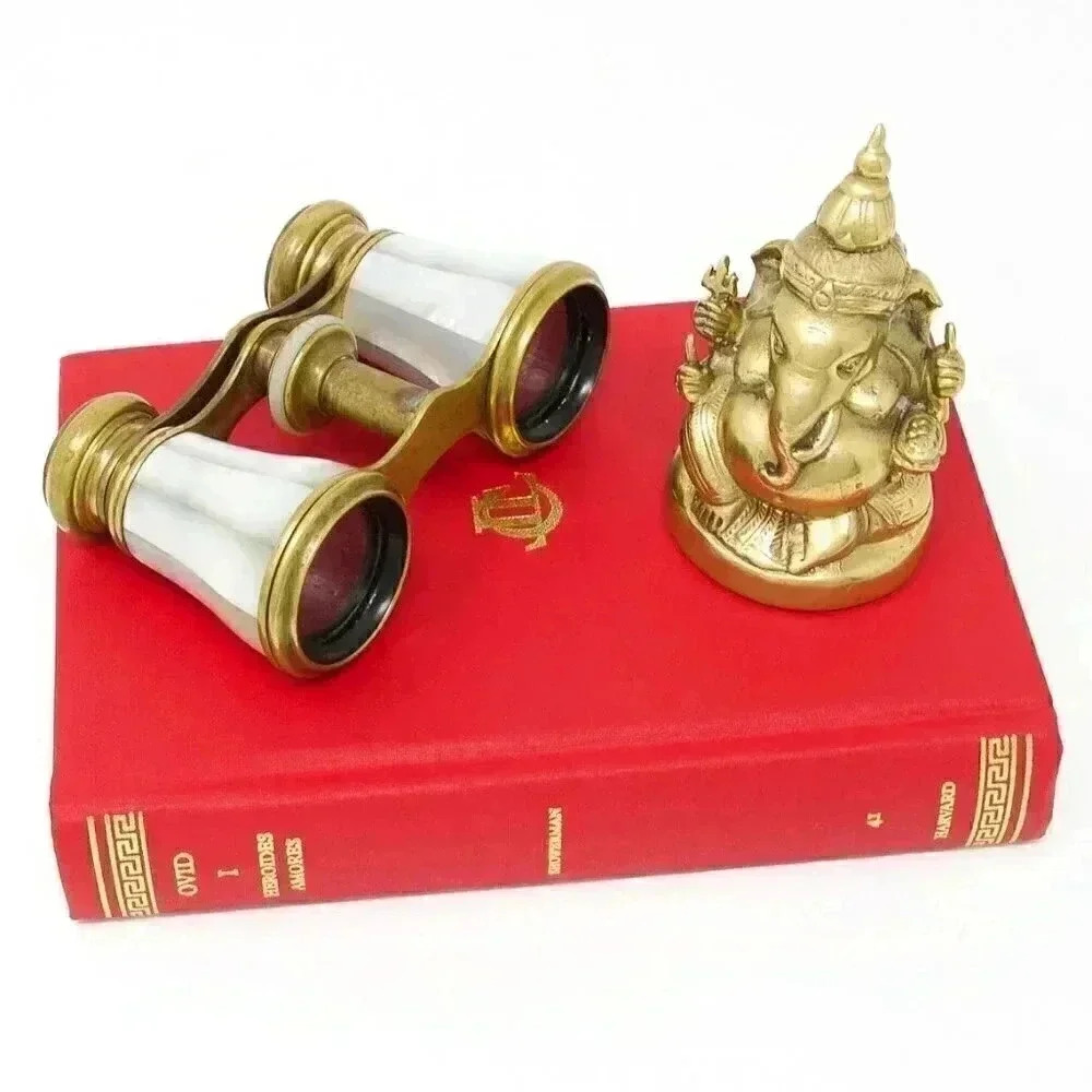 Brass Ganesha Statue Decor Small Ganesh God Idol Statue Religious Hindu‎ Gifts